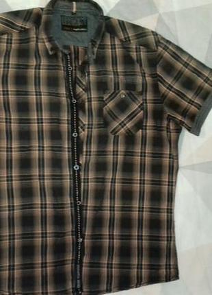 Мужская рубашка с коротким рукавом2 фото
