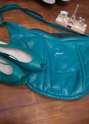 Сумка новая качественный кожзам и туфли кожа франция