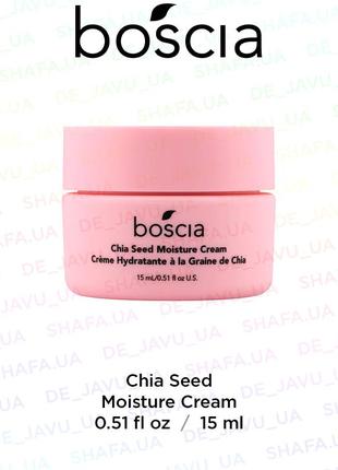 Зволожуючий насичений крем boscia chia seed moisture cream з олією насіння чіа для сухої шкіри 15 мл