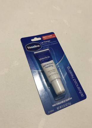 Vaseline, lip therapy, advanced healing, захисний бальзам для губ, 10 г1 фото