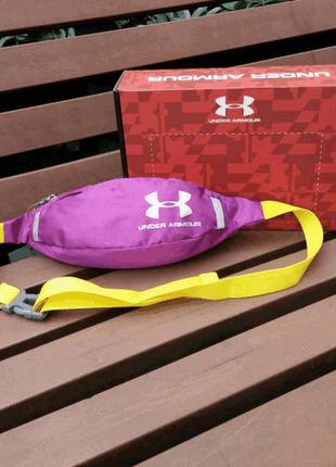 Поясна сумка under armour (фіолетова) сумка на пояс2 фото