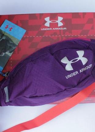 Поясна сумка under armour (фіолетова) сумка на пояс5 фото