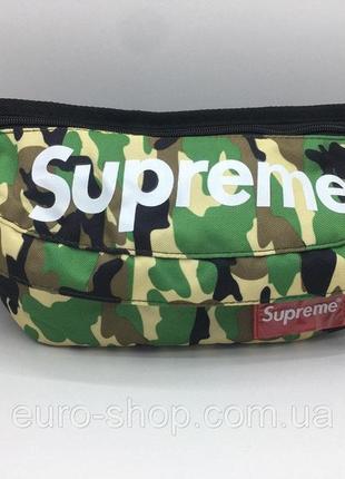 Поясна сумка supreme камуфляж сумка на пояс