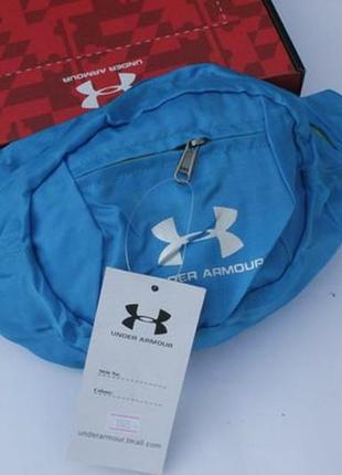 Поясная сумка under armour sport pro (голубая) сумка на пояс4 фото