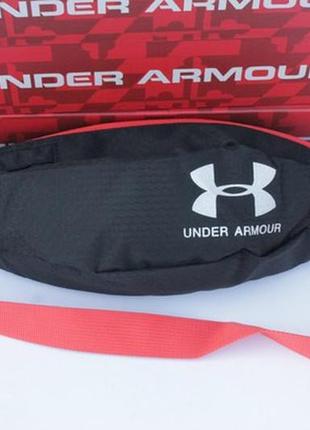 Поясна сумка under armour (чорна) сумка на пояс6 фото