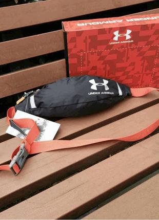 Поясна сумка under armour (чорна) сумка на пояс2 фото