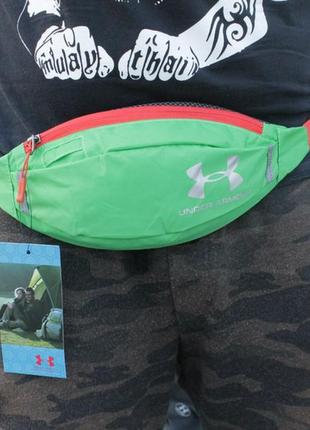 Поясная сумка under armour (зеленая) сумка на пояс4 фото