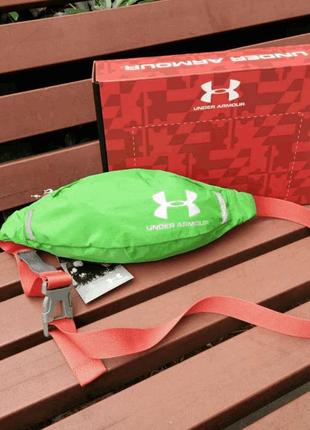 Поясная сумка under armour (зеленая) сумка на пояс2 фото