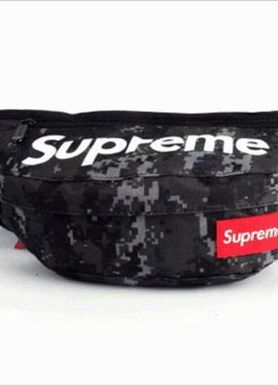 Поясна сумка supreme (камуфляж) сумка на пояс