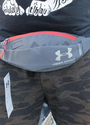 Поясная сумка under armour (серая) сумка на пояс8 фото