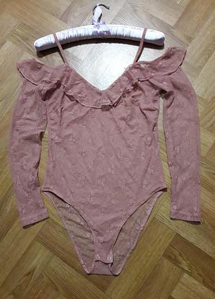 Женский кружевной боди, комбидресс р.s