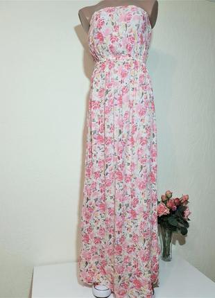Платье сарафан сукня в цветочный принт из вискозы2 фото