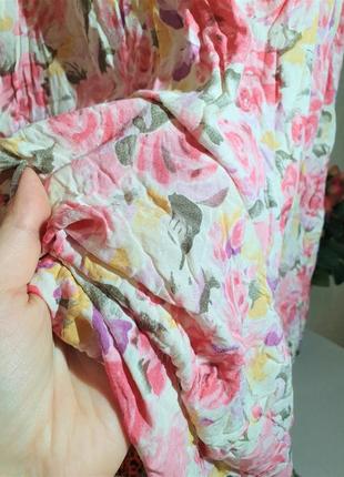 Платье сарафан сукня в цветочный принт из вискозы4 фото