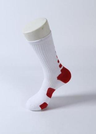 Носки для волейболу спортивні aolikes 41-43 біло-червоний