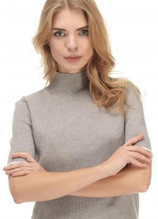 Джемпер гольф с коротким рукавом трикотажный 8