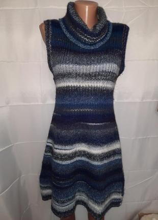 Теплое, вязаное платье, размер 46/481 фото