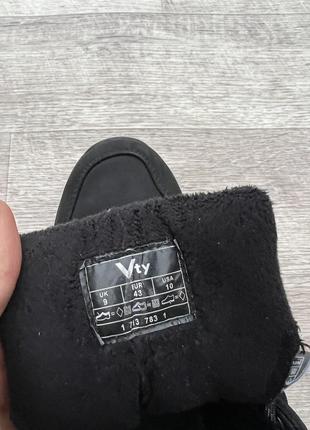 Vty чёрные утеплённые ботинки оригинал 43 размер2 фото