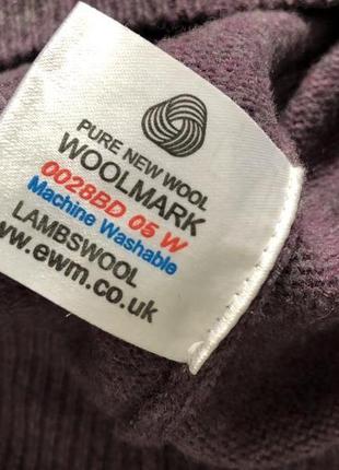 Шерстяной свитер цвета марсала 3