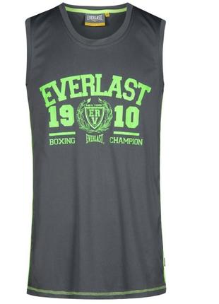 Оригинал мужская спортивная майка с everlast серая размер s,  l,