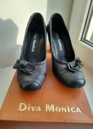 Кожаные туфли diva monica