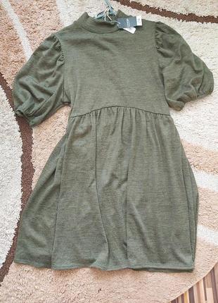 Сукня плаття в стилі бебі дол трикотаж машинна вязка1 фото