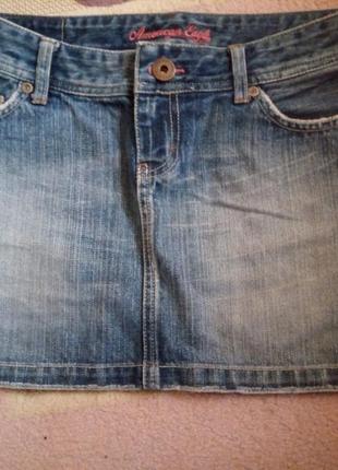 Красивая джинсовая юбка1 фото