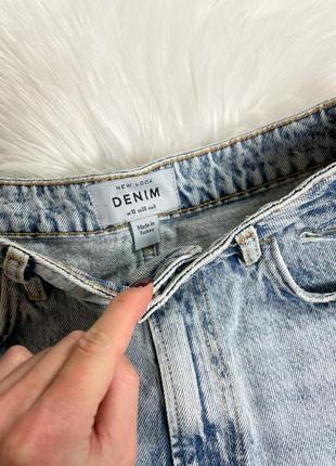 Джинсові шорти з необробленим краєм new look5 фото