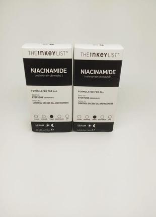 Сыворотка для жирной кожи с ниацинамидом the inkey list niacinamide oil control serum 30 мл