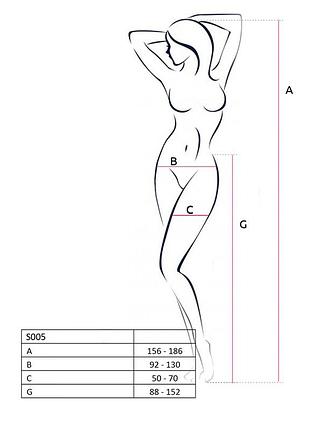 Колготки-бодистокинг,с доступом, геометрический рисунок,плотные,