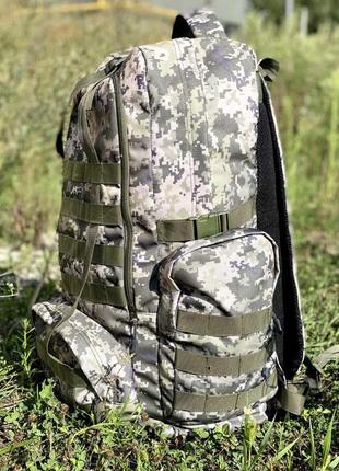 Рюкзак 70 литров усиленный армейский военный пиксель9 фото