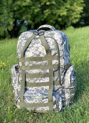 Рюкзак 70 литров усиленный армейский военный пиксель1 фото
