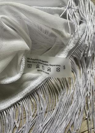 Прозрачная сетчатая юбка с бахромой shein8 фото