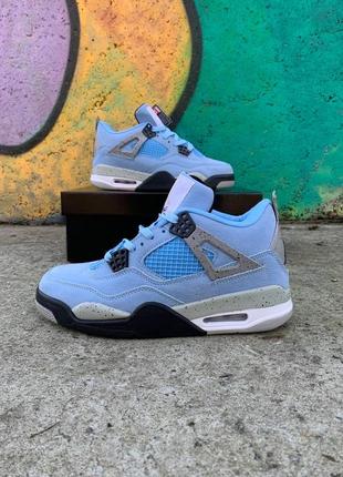 Кроссовки nike air jordan 4 retro university blue