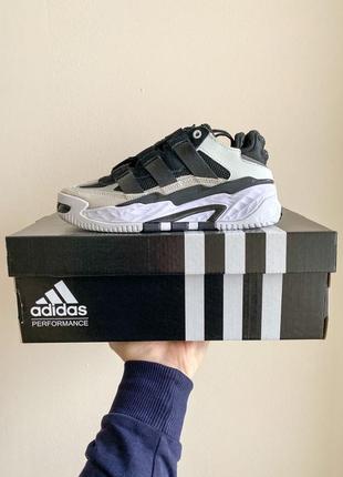 Женские кожаные кроссовки adidas mauve niteball #адидас