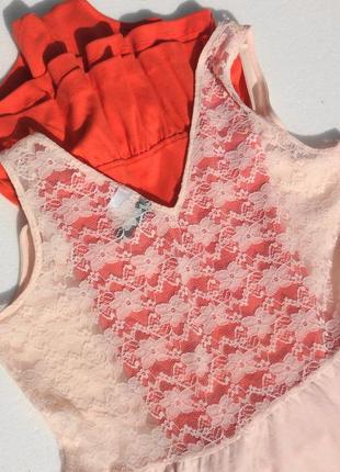 Платье майка с ажурной спинкой нежнейшего розово пудрового цвета.3 фото