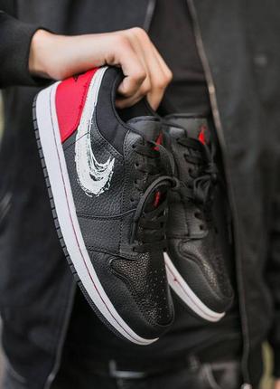 Мужские кроссовки nike sb dunk black red 42-43-44