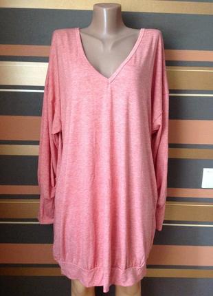 Новая туника футболка батал  размер указан с карманами в боковых швах  xxl подойдет   на xxxl