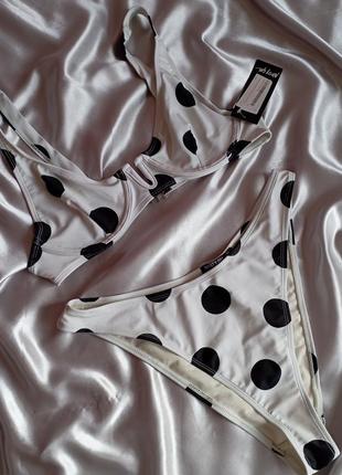 Шикарный раздельный купальник на высокой посадке nasty gal