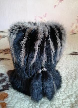 Меховая шапка, натуральный мех кролика3 фото