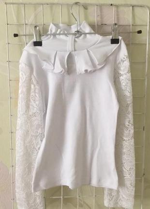 Трикотажная блуза для девочек на рост 134