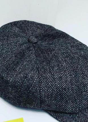 Кепка восьмиклинка. мужская кепка хулиганка. кепка из натуральной шерсти3 фото