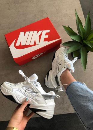 Nike m2k tekno white шикарные женские кроссовки найк текно