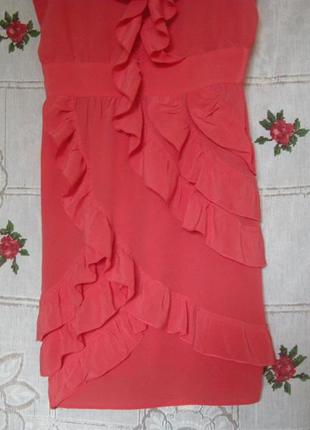 Супер платье кораллового цвета,р.14-320грн.2 фото