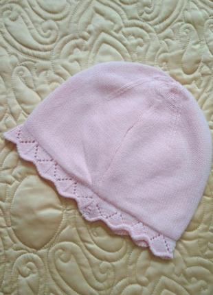 Деми шапка розовая  шапочка двойная lc waikiki 2-5 /осенняя на подкладке5 фото