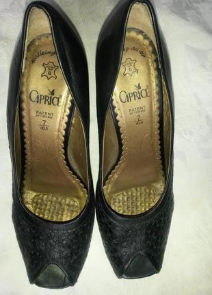 Мега удобные туфли с антистрессовой стелькой caprice