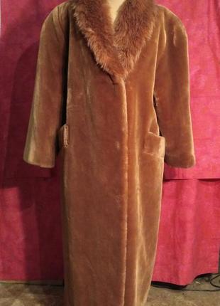 Шубка з штучного рудого хутра (австрія).