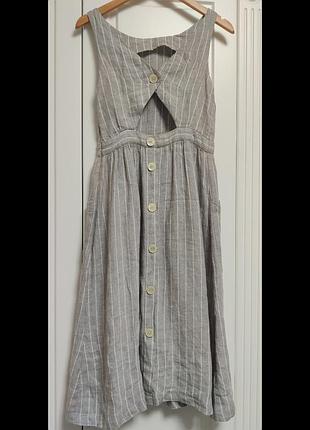 S плаття сарафан mango льон