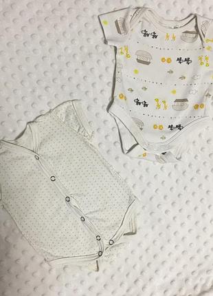 Комплект бодиков, розмір 50-56 см