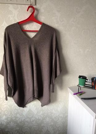 Кашемировый свободный свитер оверсайз2 фото