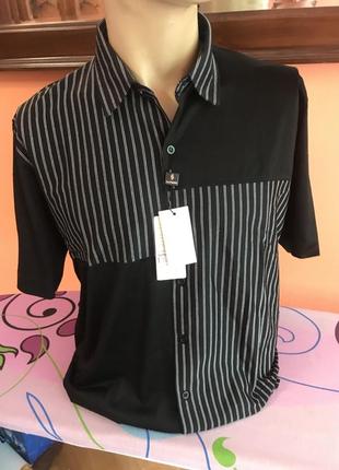 Мужская тенниска на пуговицах до конца san fa турция